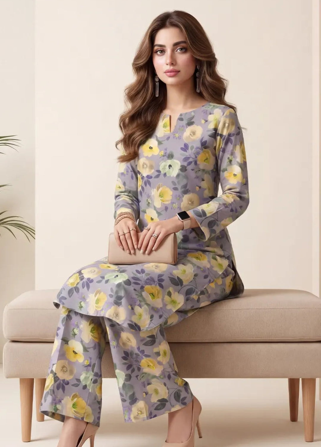Salitex Unstitched Printed Lawn 2 Piece Suit SUNS82AG2007 Summer Collection
