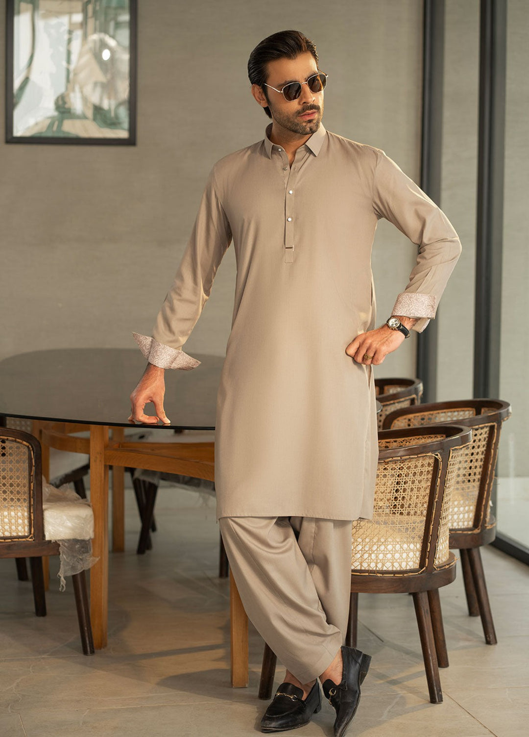 Stylish Garments RTW Embroidered Wash N Wear Kurta Shalwar Suit C-10205 Casual Collection