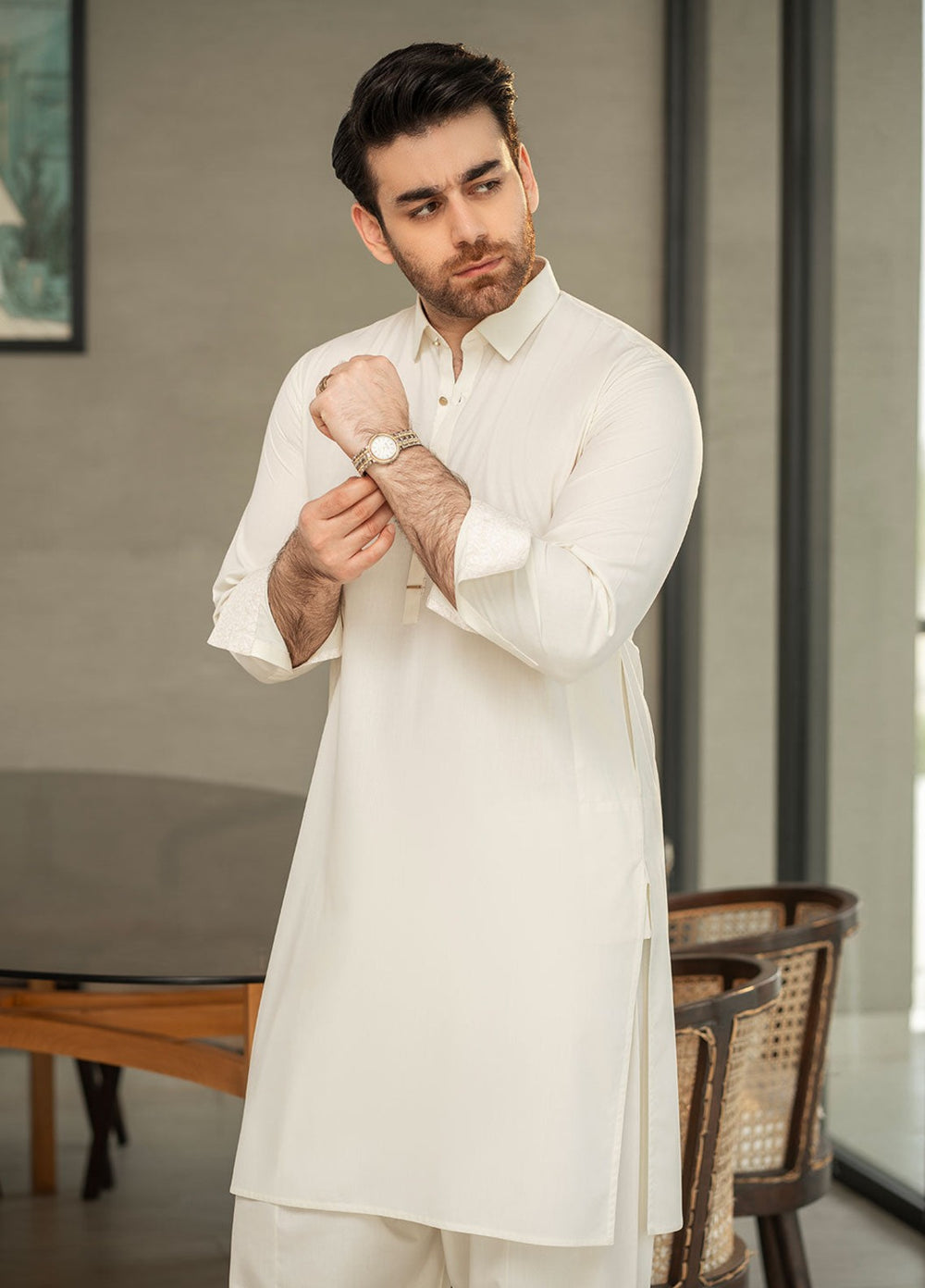 Stylish Garments RTW Embroidered Wash N Wear Kurta Shalwar Suit C-10206 Casual Collection