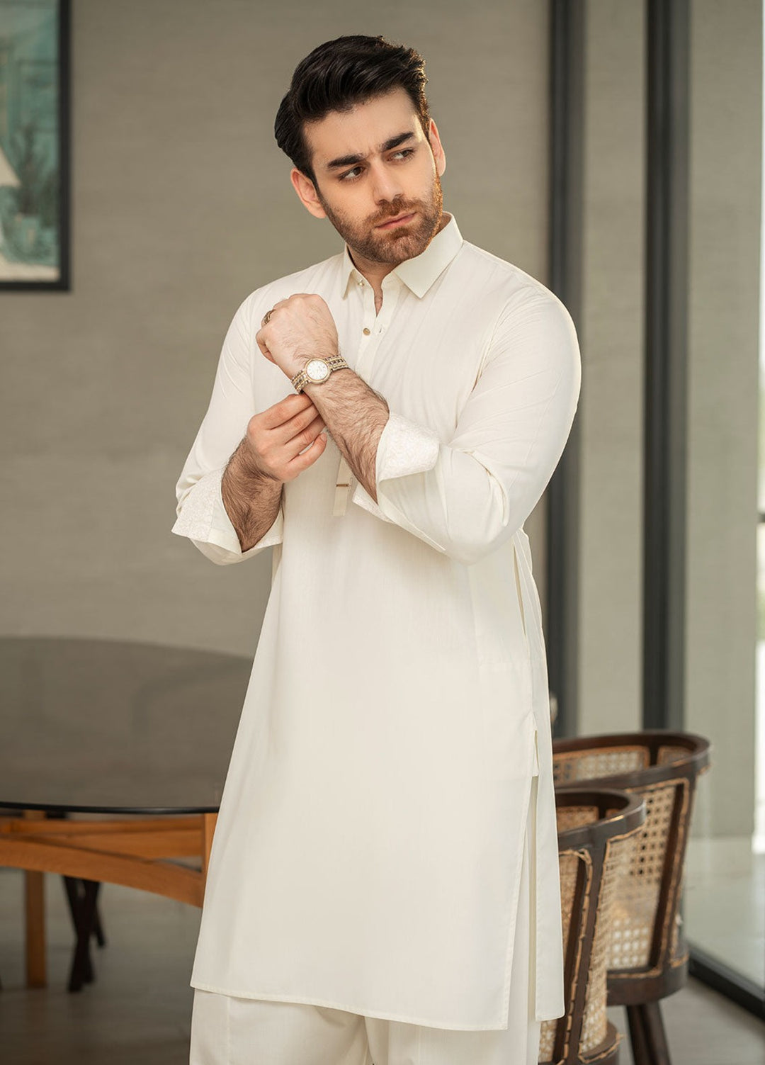 Stylish Garments RTW Embroidered Wash N Wear Kurta Shalwar Suit C-10206 Casual Collection