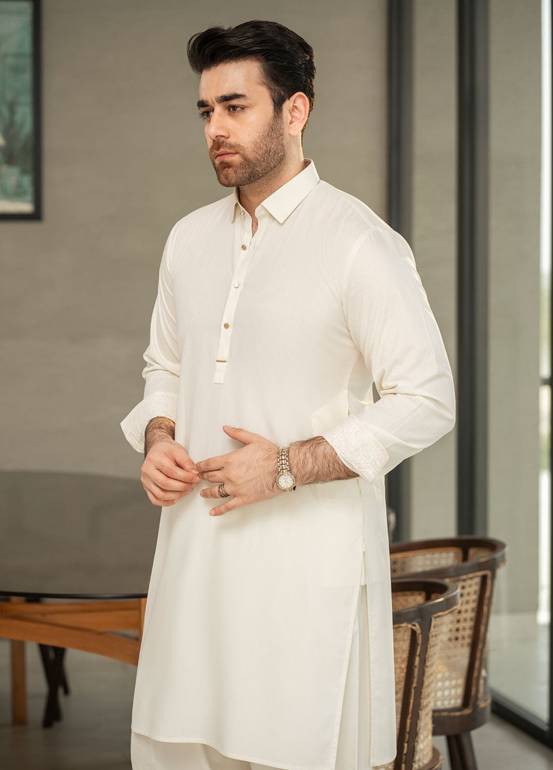 Stylish Garments RTW Embroidered Wash N Wear Kurta Shalwar Suit C-10206 Casual Collection