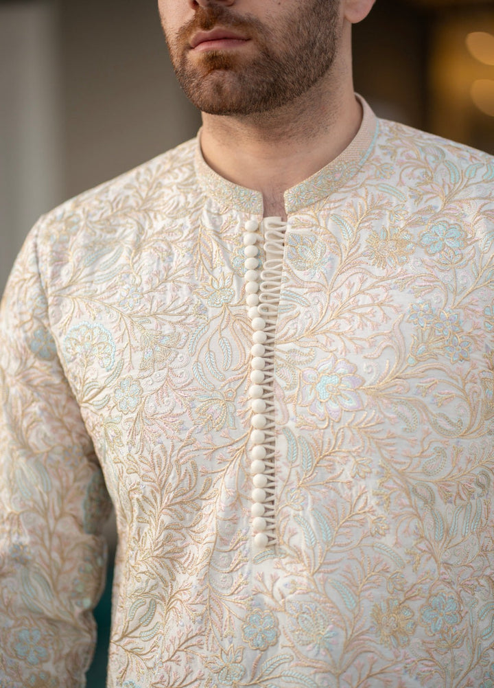 Stylish Garments Mens RTW Embroidered Wash N wear Kurta Pajama Suit FD-5069 Festive Collection