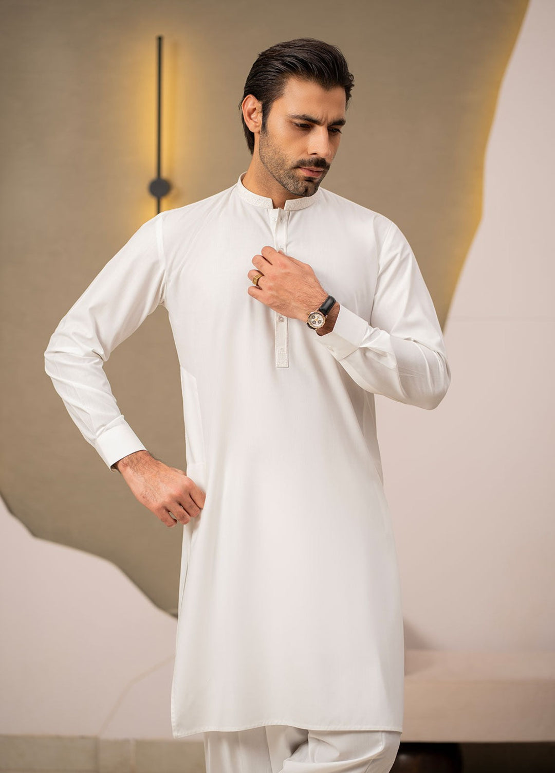 Stylish Garments RTW Embroidered Wash N wear Kurta Shalwar Suit C-10218 Casual Collection