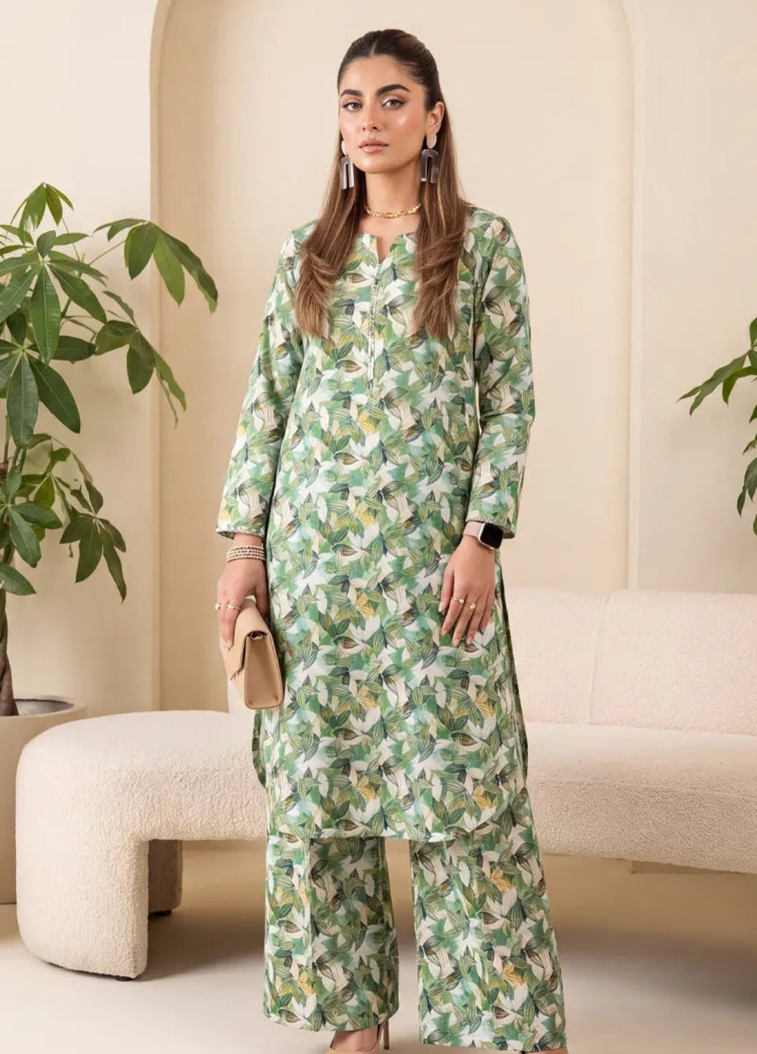 Salitex Unstitched Printed Lawn 2 Piece Suit SUNS82AG2040 Summer Collection