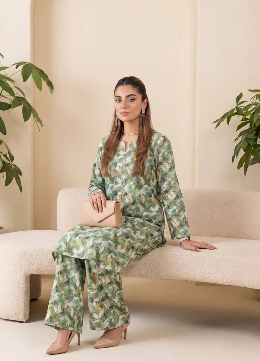 Salitex Unstitched Printed Lawn 2 Piece Suit SUNS82AG2040 Summer Collection