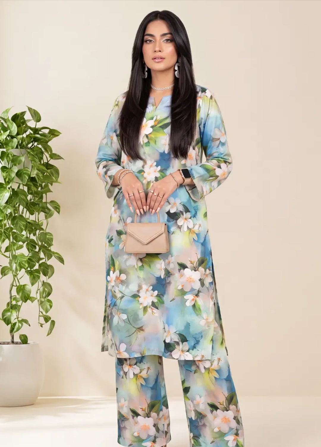 Salitex Unstitched Printed Lawn 2 Piece Suit SUNS82AG2032 Summer Collection