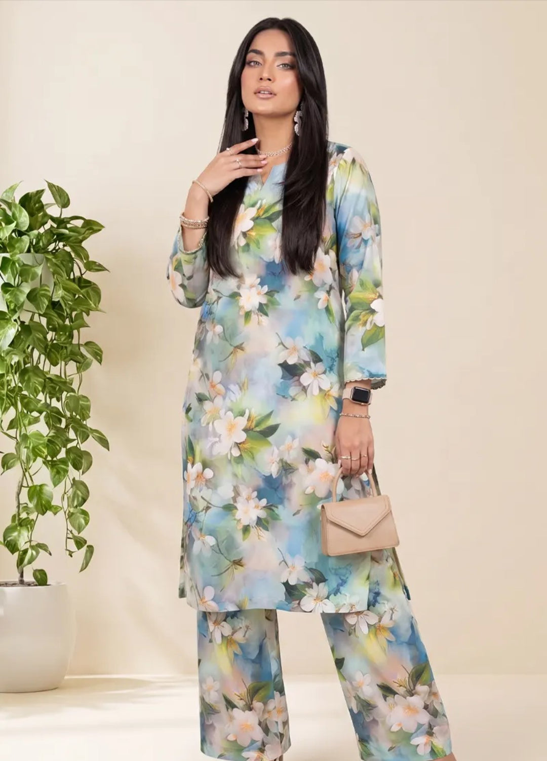 Salitex Unstitched Printed Lawn 2 Piece Suit SUNS82AG2032 Summer Collection