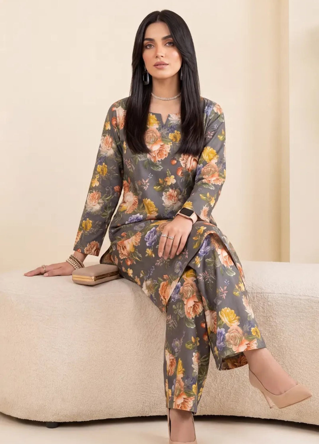 Salitex Unstitched Printed Lawn 2 Piece Suit SUNS82AG2026 Summer Collection