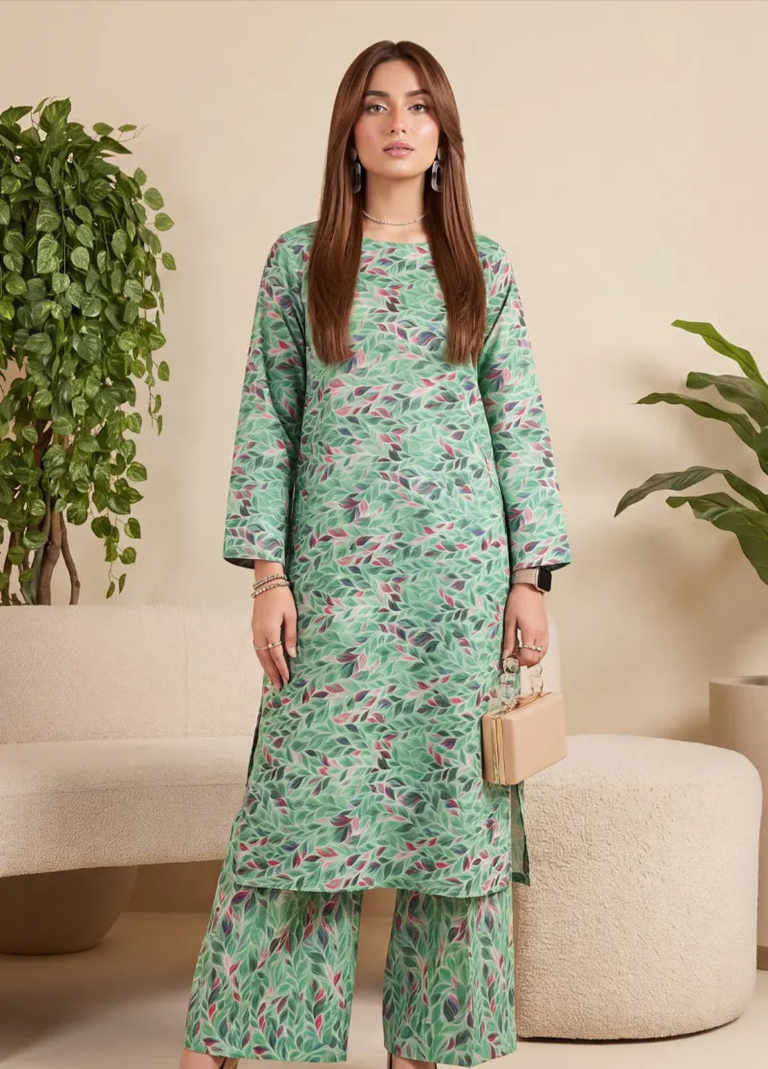 Salitex Unstitched Printed Lawn 2 Piece Suit SUNS82AG2043 Summer Collection