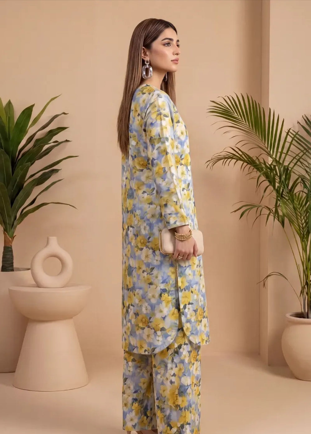 Salitex Unstitched Printed Lawn 2 Piece Suit SUNS82AG2042 Summer Collection