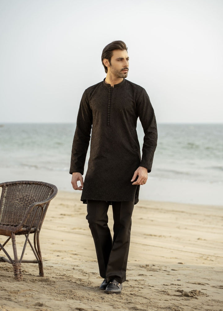 Stylish Garments Mens RTW Embroidered Wash N wear Kurta Pajama Suit FD-5065 Festive Collection