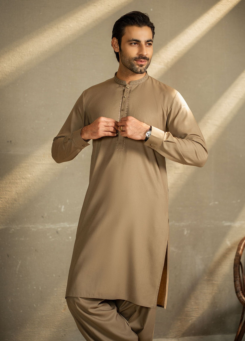 Stylish Garments RTW Embroidered Wash N wear Kurta Shalwar Suit C-10216 Casual Collection
