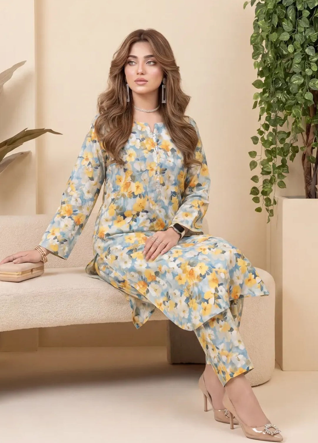 Salitex Unstitched Printed Lawn 2 Piece Suit SUNS82AG2015 Summer Collection