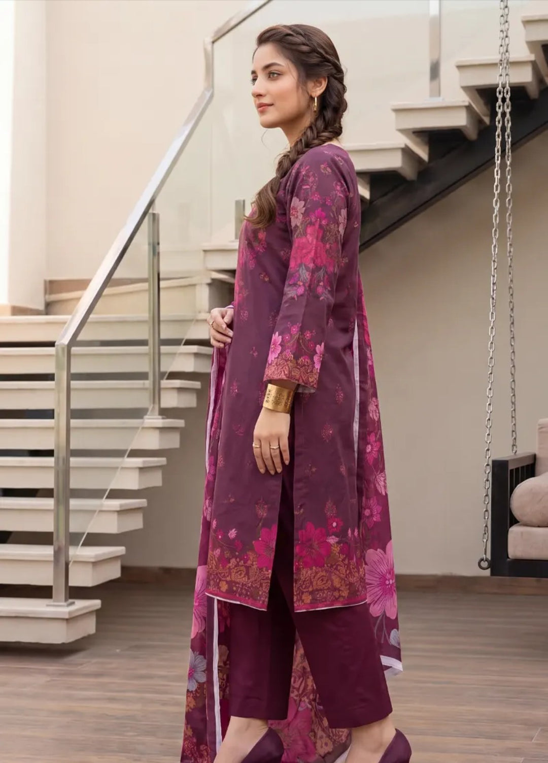 Salitex Unstitched Printed Lawn 3 Piece Suit SUNS8IN1151 Casual Collection
