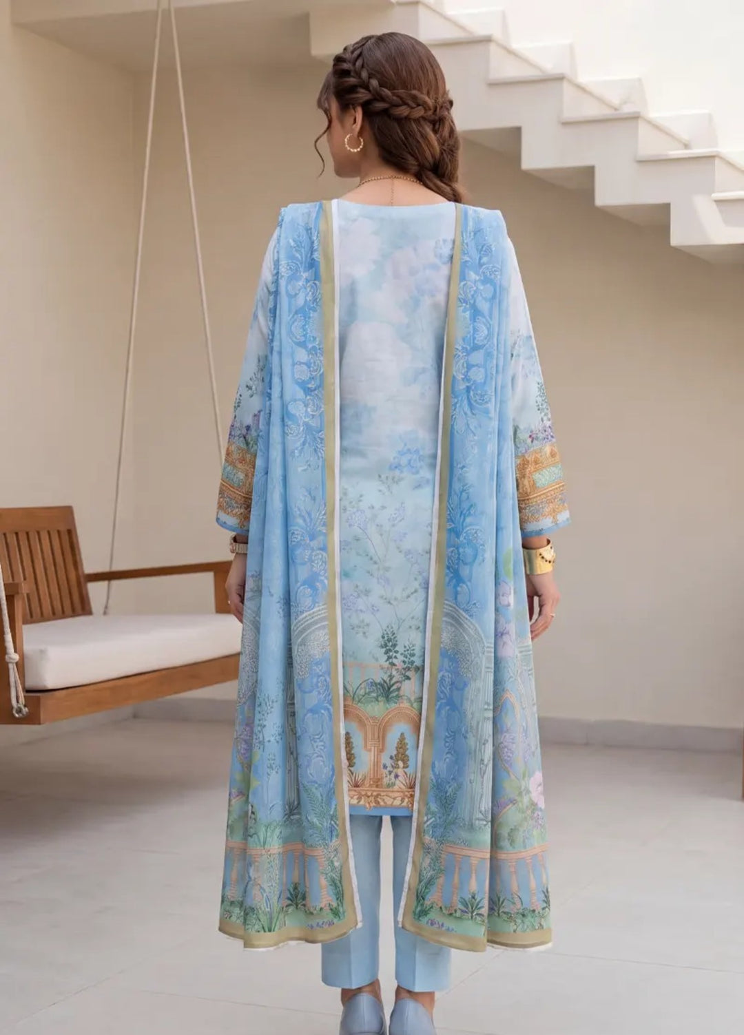 Salitex Unstitched Printed Lawn 3 Piece Suit SUNS8IN1147 Casual Collection