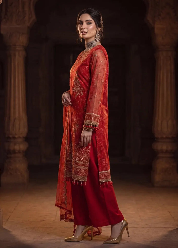 Salitex Unstitched Embroidered Khaadi Net 3 Piece Suit SUNS8JI515 Festive Collection