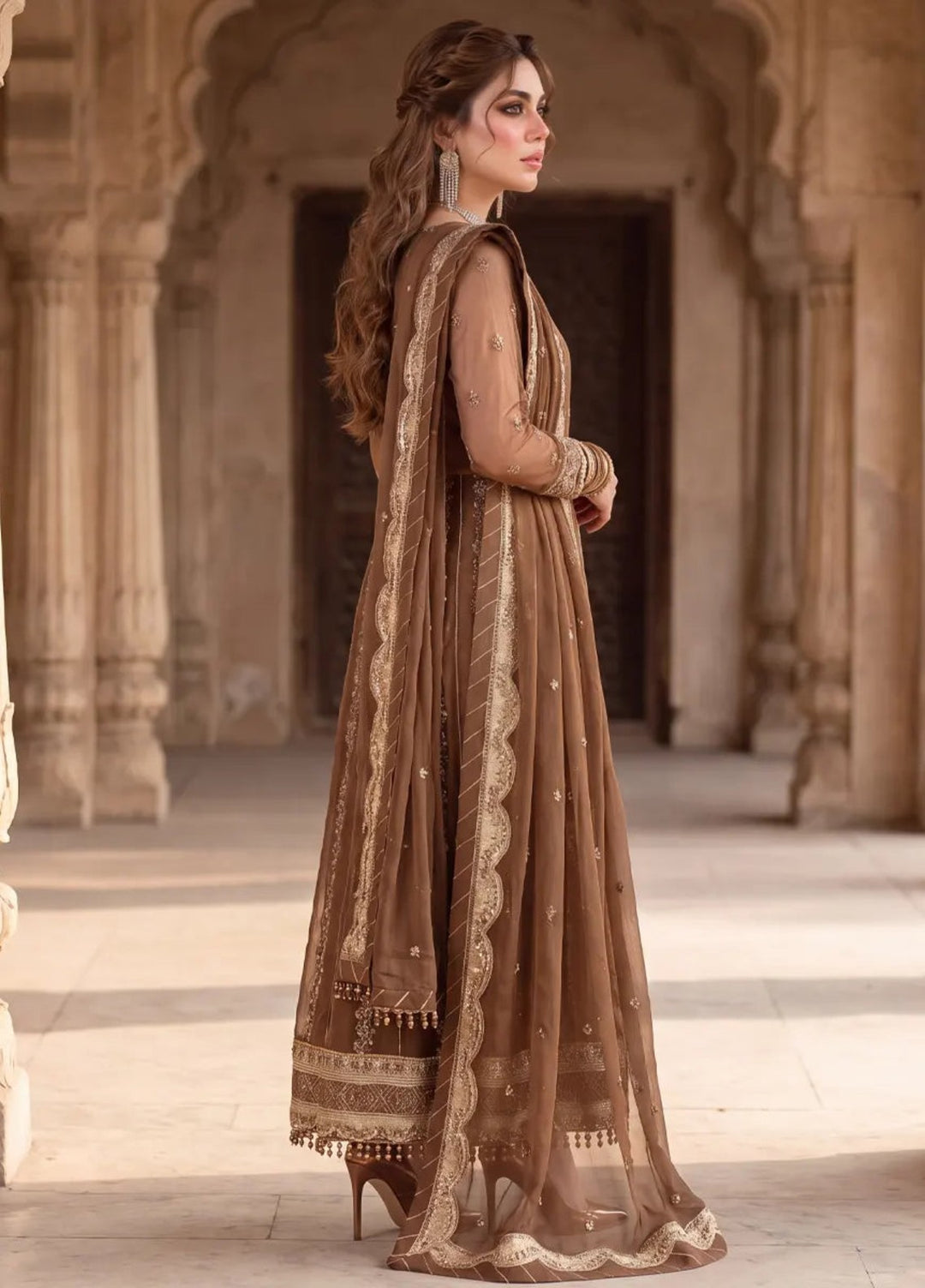 3PC Unstitched Festive Embroidered Suit (SUNS8JI518)