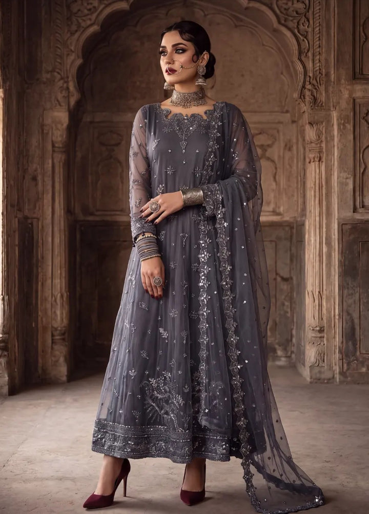 Salitex Unstitched Embroidered Net 3 Piece Suit SUNS8JI523 Festive Collection