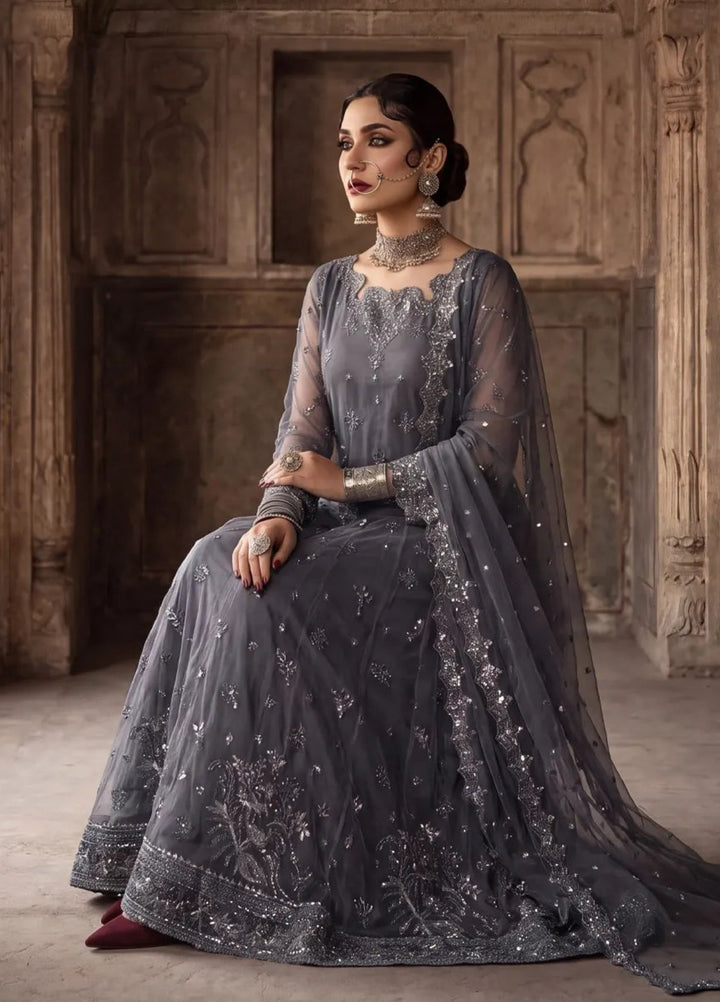 Salitex Unstitched Embroidered Net 3 Piece Suit SUNS8JI523 Festive Collection