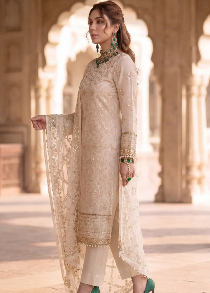 Salitex Unstitched Embroidered Cotton Net 3 Piece Suit SUNS8JI503 Festive Collection