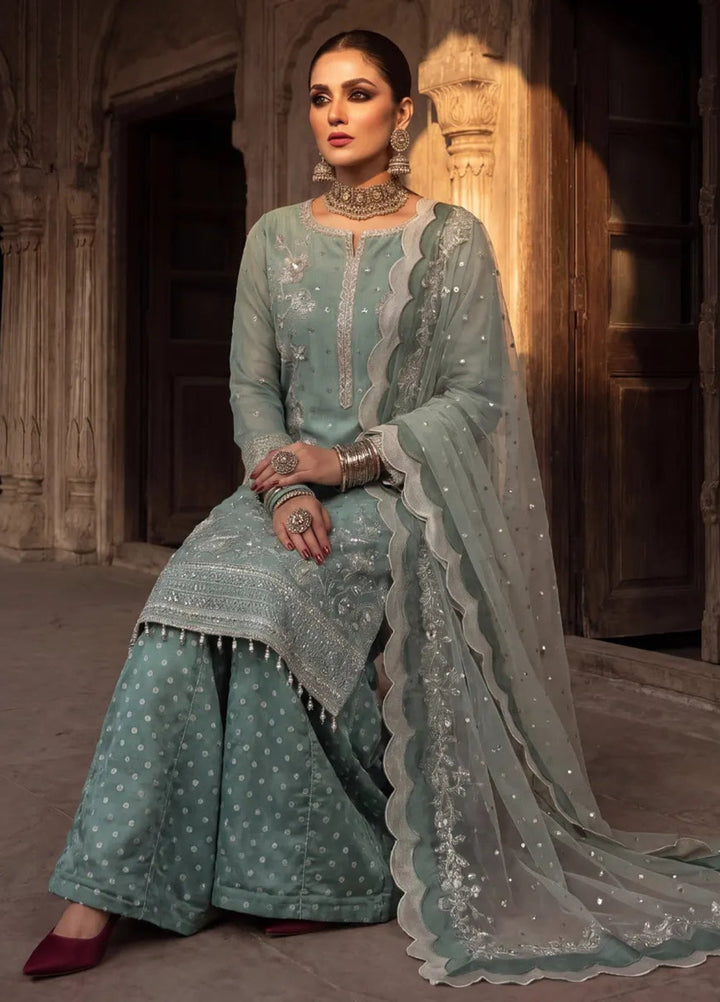 Salitex Unstitched Embroidered Khaadi Net 3 Piece Suit SUNS8JI516 Festive Collection