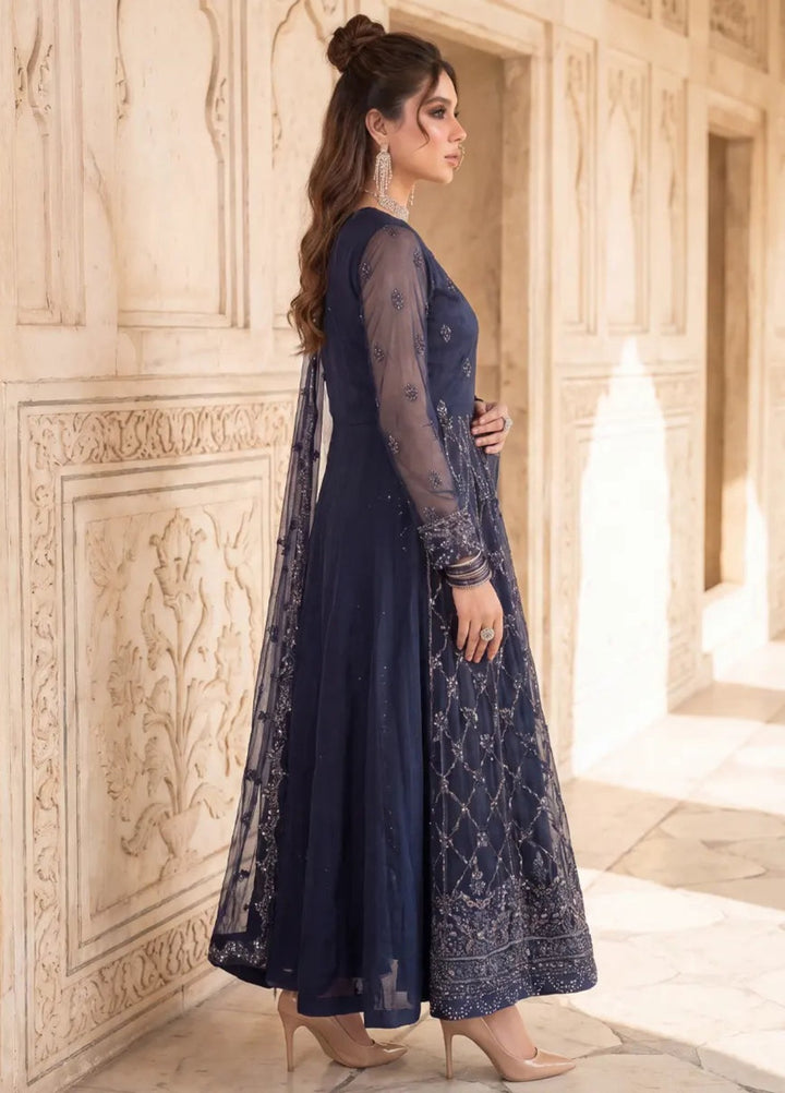 Salitex Unstitched Embroidered Net 3 Piece Suit SUNS8JI521 Festive Collection