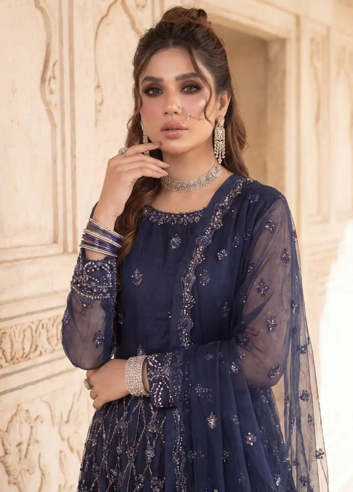 Salitex Unstitched Embroidered Net 3 Piece Suit SUNS8JI521 Festive Collection