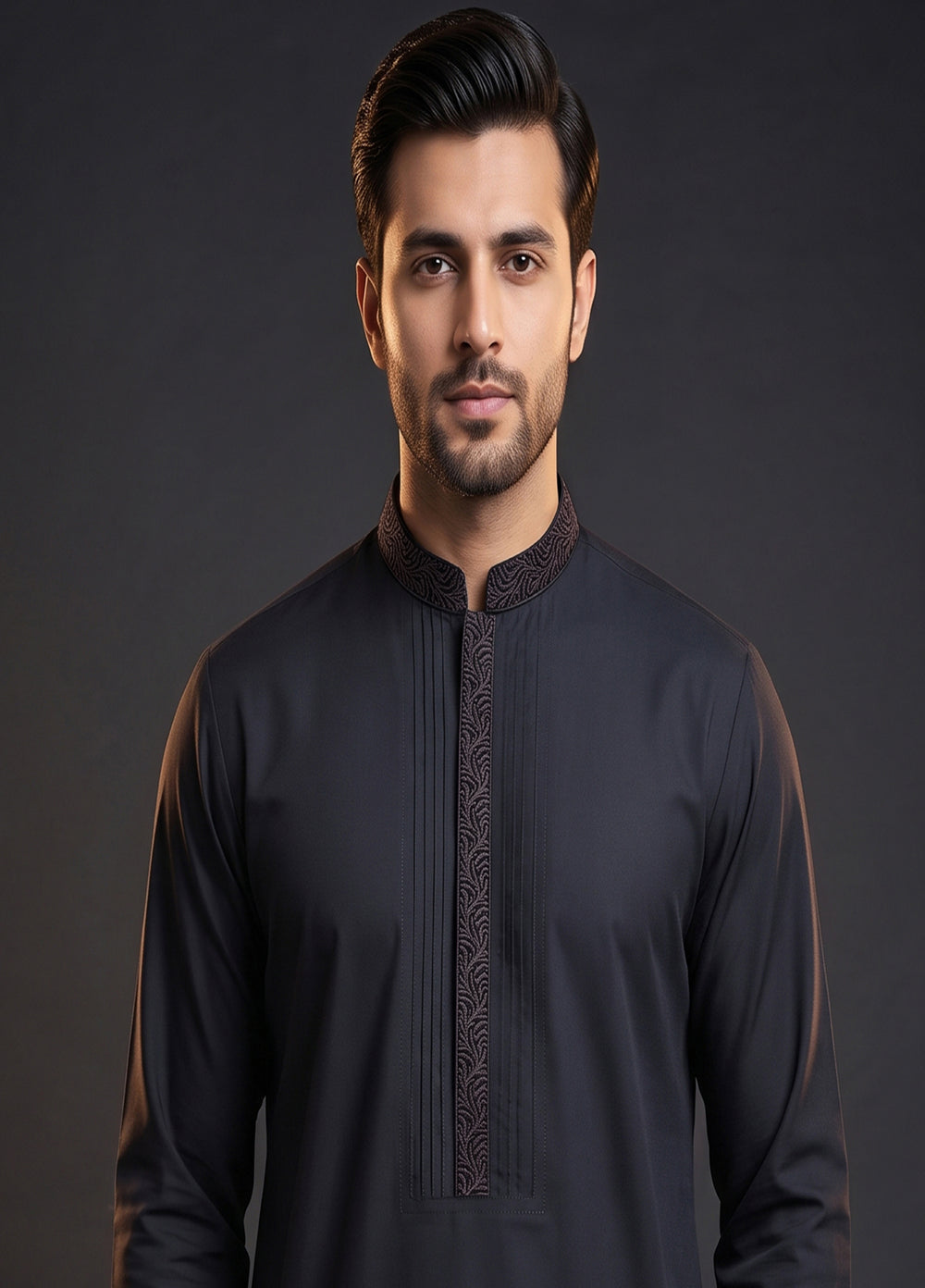 Kari Gari by Fabrich Mens Unstitched Embroidered Wash N Wear 2 Piece Suit FAB-9847 Casual Collection