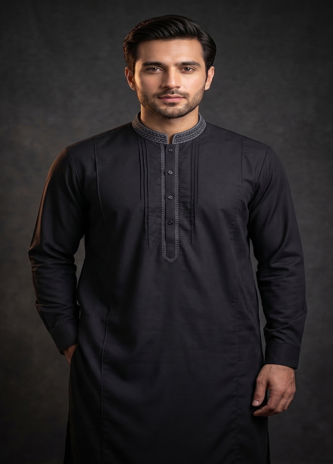 Kari Gari by Fabrich Mens Unstitched Embroidered Wash N Wear 2 Piece Suit FAB-9853 Casual Collection