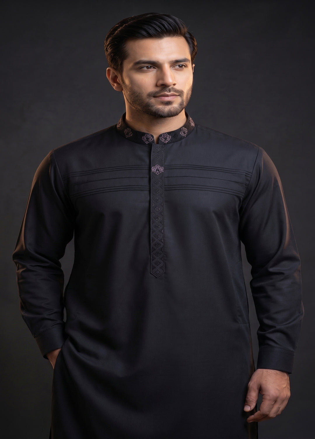 Kari Gari by Fabrich Mens Unstitched Embroidered Wash N Wear 2 Piece Suit FAB-9925 Casual Collection
