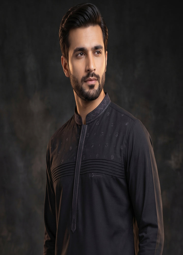 Kari Gari by Fabrich Mens Unstitched Embroidered Wash N Wear 2 Piece Suit FAB-9951 Casual Collection