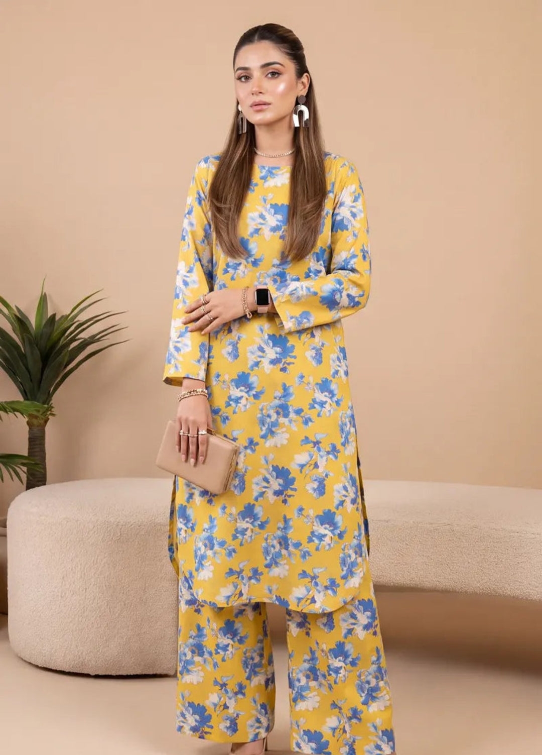 Salitex Unstitched Printed Lawn 2 Piece Suit SUNS82AG2054 Casual Collection