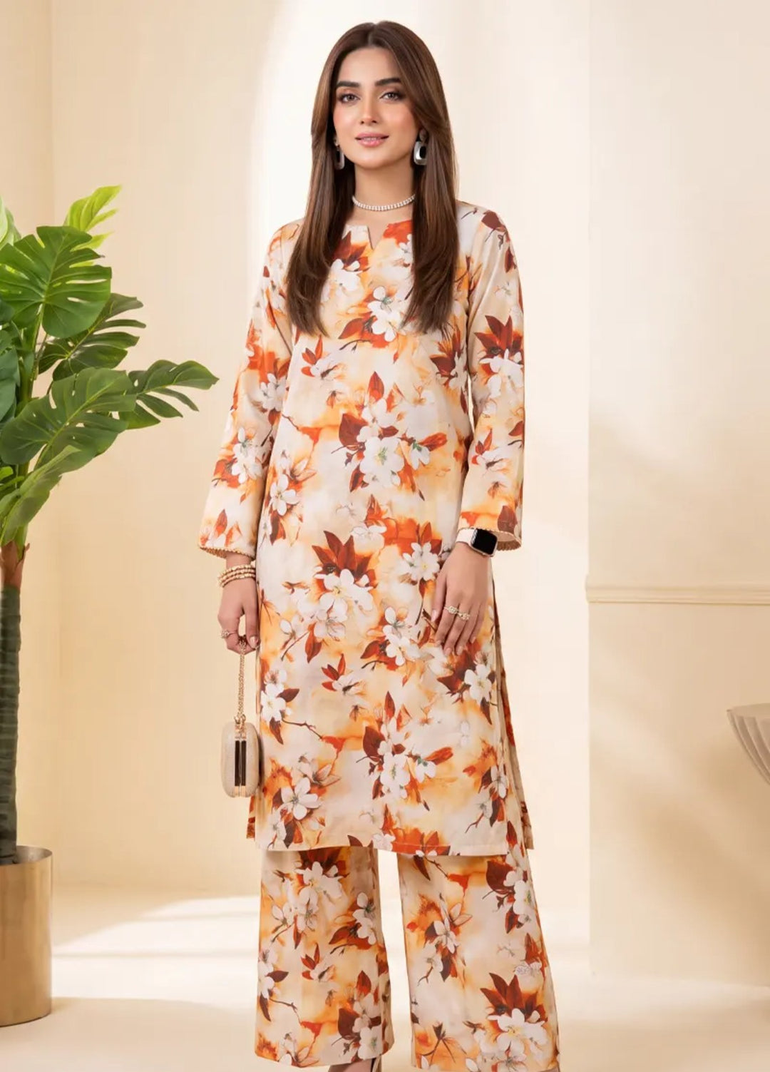 Salitex Unstitched Printed Lawn 2 Piece Suit SUNS82AG2055 Casual Collection
