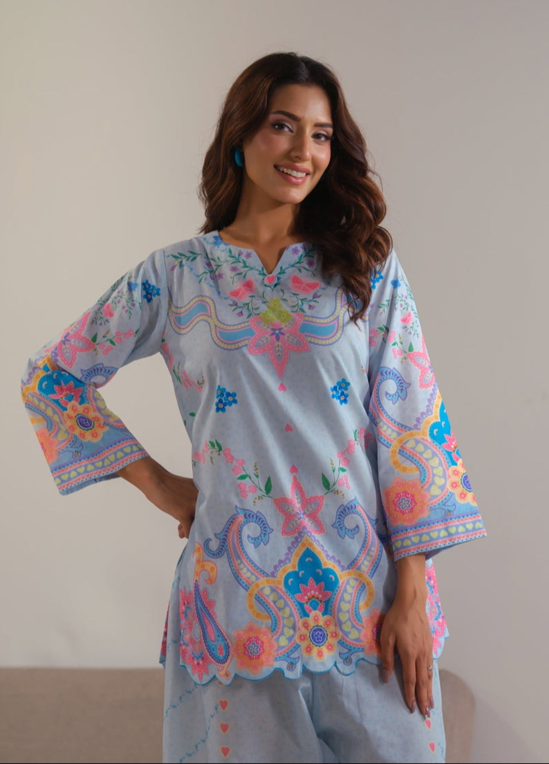 Sprinkles Women RTW Printed Cotton 2 Piece Suit Celestial Garden Summer Collection