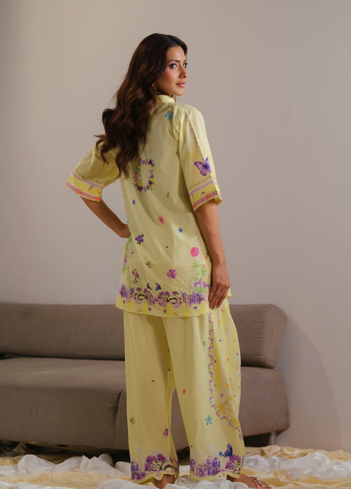 Sprinkles Women RTW Printed Cotton 2 Piece Suit Yellow Radiance Summer Collection