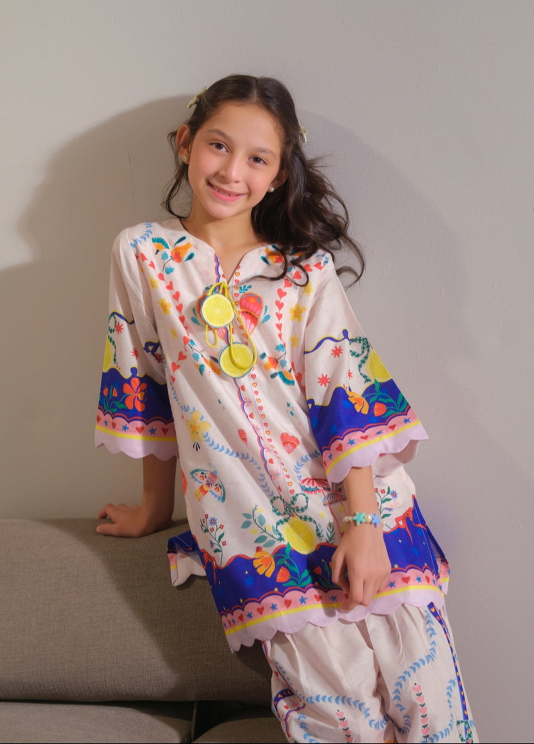 Sprinkles Girls RTW Printed Cotton 2 Piece Suit Aurora Threads Summer Collection