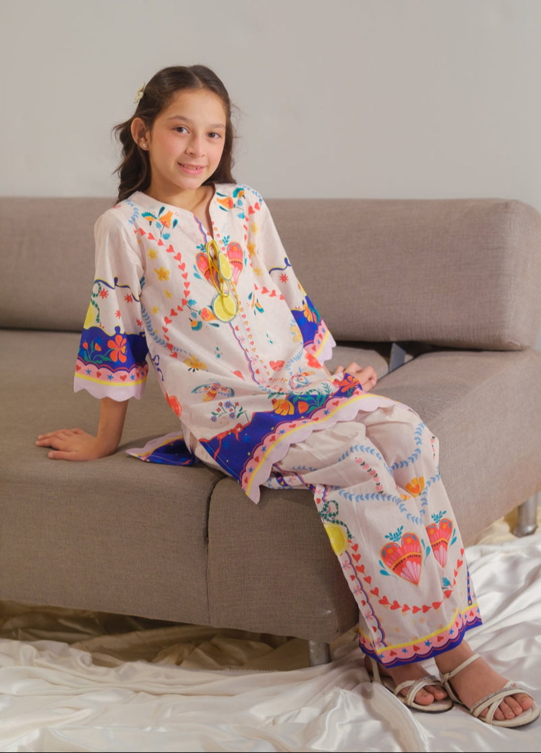 Sprinkles Girls RTW Printed Cotton 2 Piece Suit Aurora Threads Summer Collection