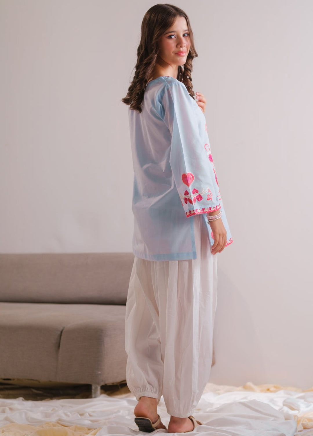 Sprinkles Girls RTW Embroidered Cotton 1 Piece Suit Roseveil Top Summer Collection