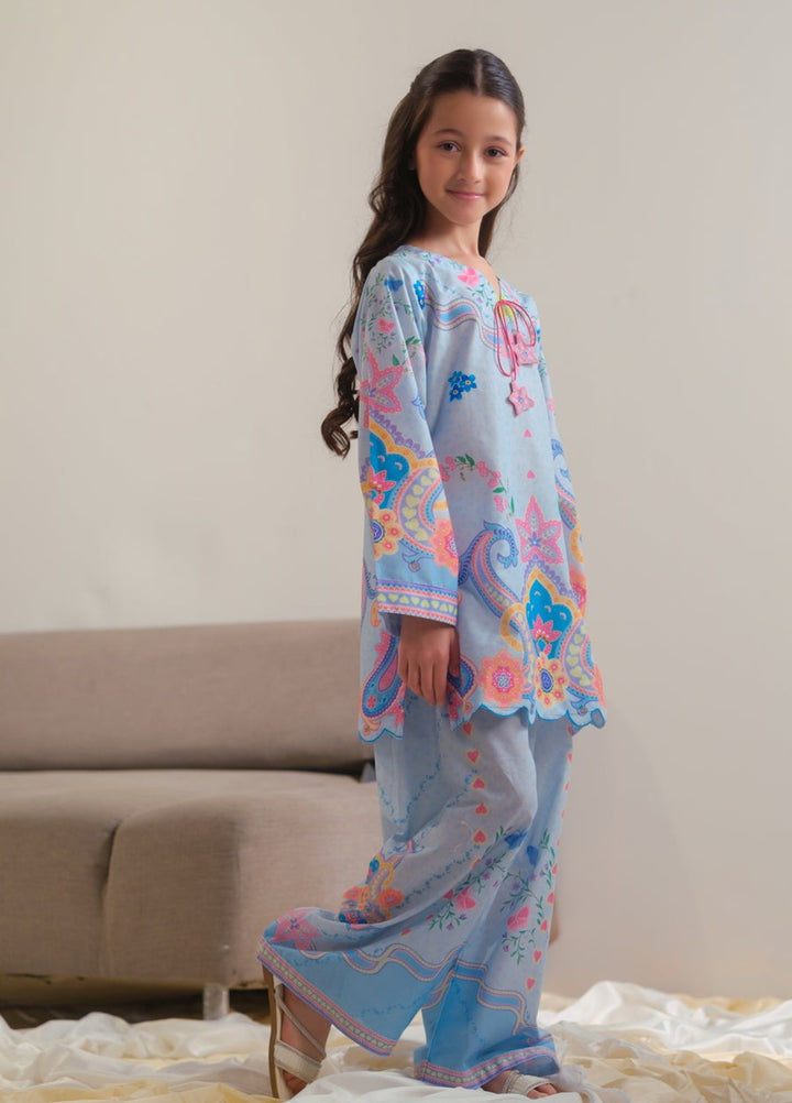 Sprinkles Girls RTW Printed Cotton 2 Piece Suit Celestial Garden Summer Collection