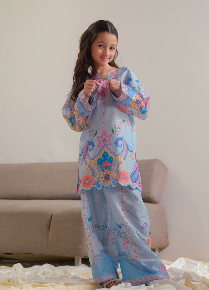 Sprinkles Girls RTW Printed Cotton 2 Piece Suit Celestial Garden Summer Collection
