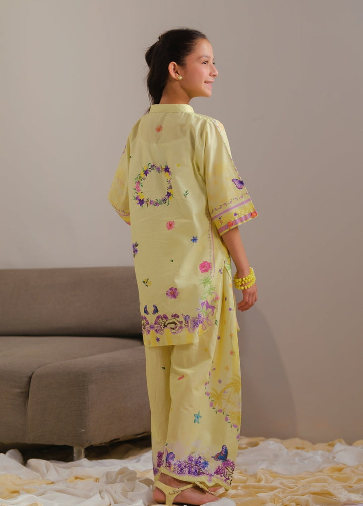 Sprinkles Girls RTW Printed Cotton 2 Piece Suit Yellow Radiance Summer Collection