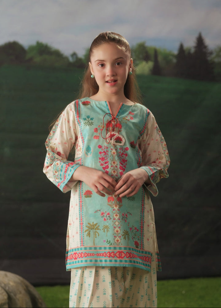 Sprinkles Girls RTW Printed Cotton 2 Piece Suit Serene Jewel Summer Collection