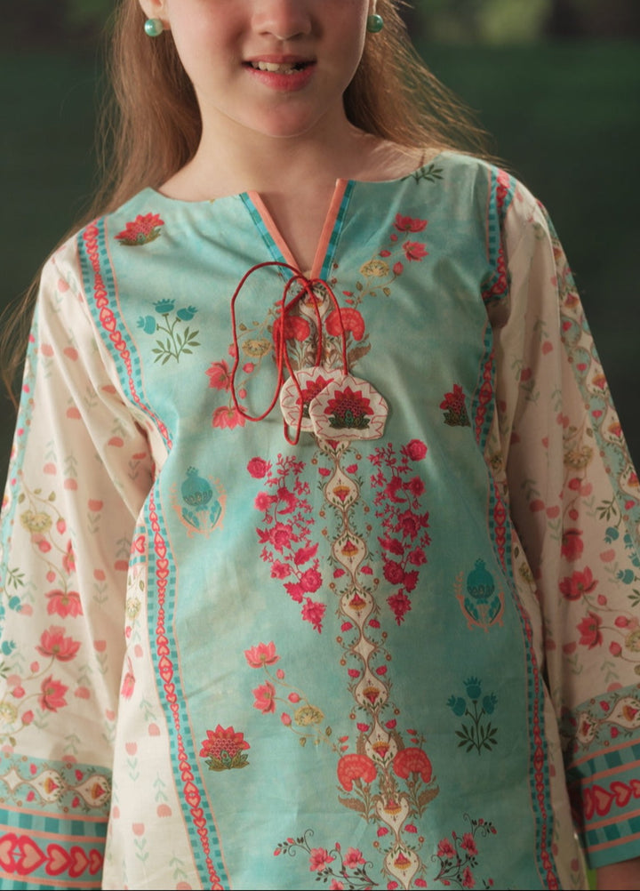 Sprinkles Girls RTW Printed Cotton 2 Piece Suit Serene Jewel Summer Collection