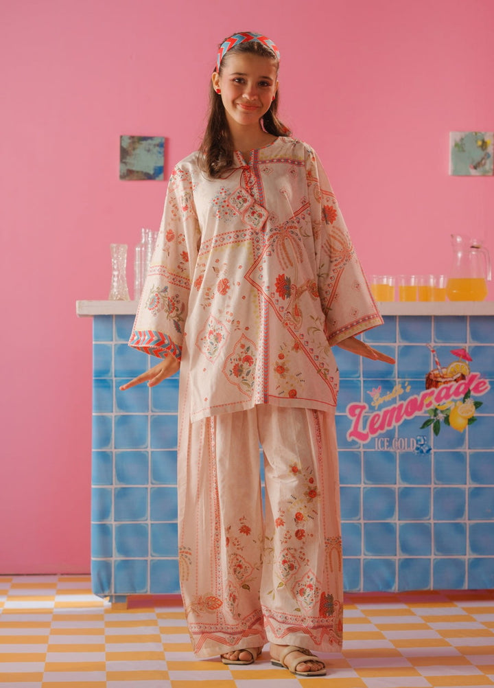 Sprinkles Girls RTW Printed Cotton 2 Piece Suit Amber Glow Summer Collection