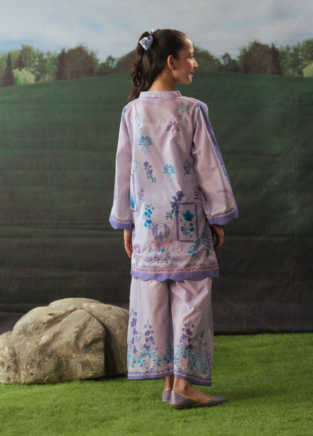 Sprinkles Girls RTW Printed Cotton 2 Piece Suit Orchid Whisper Summer Collection