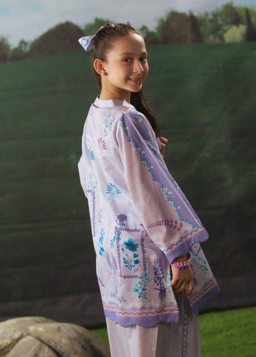 Sprinkles Girls RTW Printed Cotton 2 Piece Suit Orchid Whisper Summer Collection