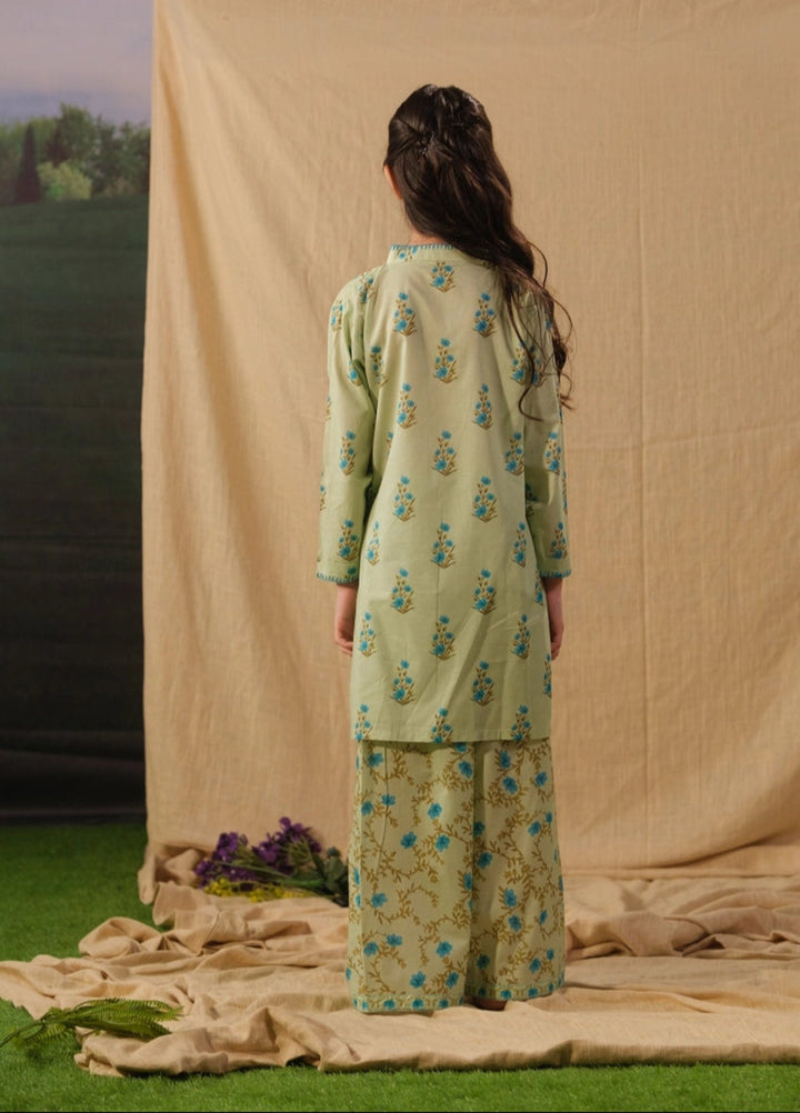 Sprinkles Girls RTW Printed Cotton 2 Piece Suit Bluebell Whisp Summer Collection