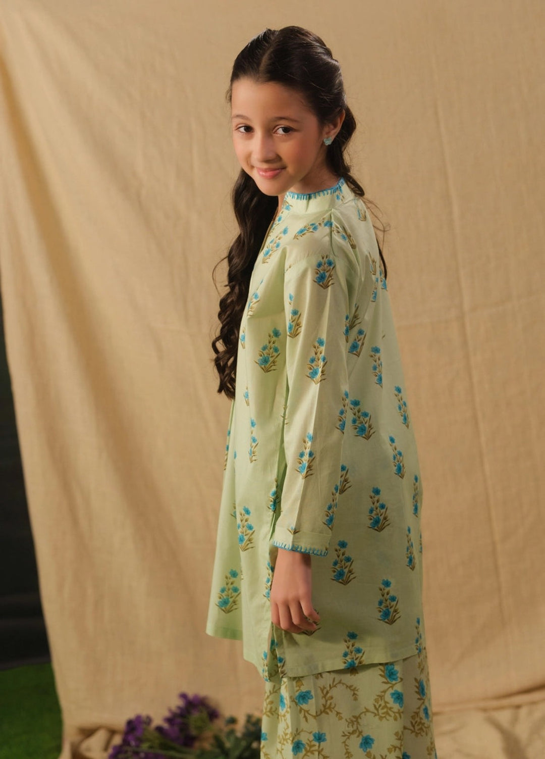 Sprinkles Girls RTW Printed Cotton 2 Piece Suit Bluebell Whisp Summer Collection