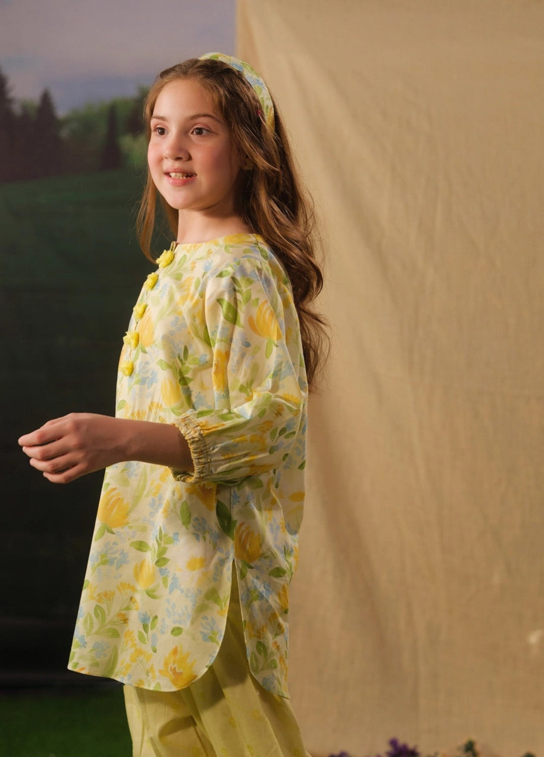 Sprinkles Girls RTW Printed Cotton 2 Piece Suit Sunny Tassel Summer Collection