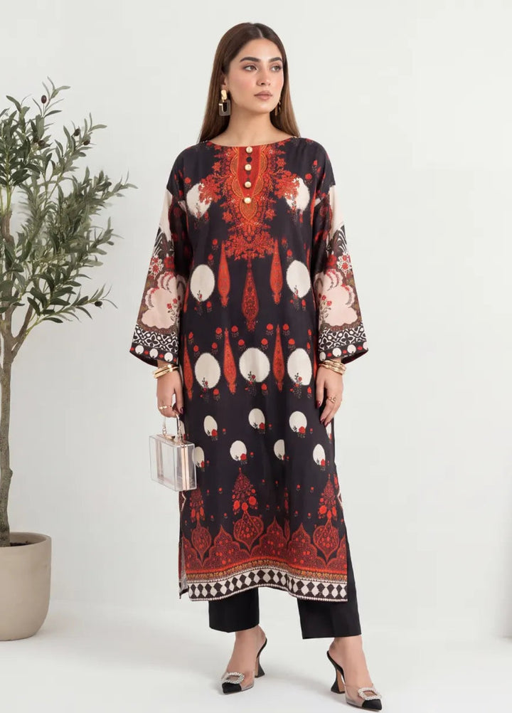 Salitex Women RTW Printed Raw Silk 1 Piece Suit S26KFT1PEVCL960 Casual Collection